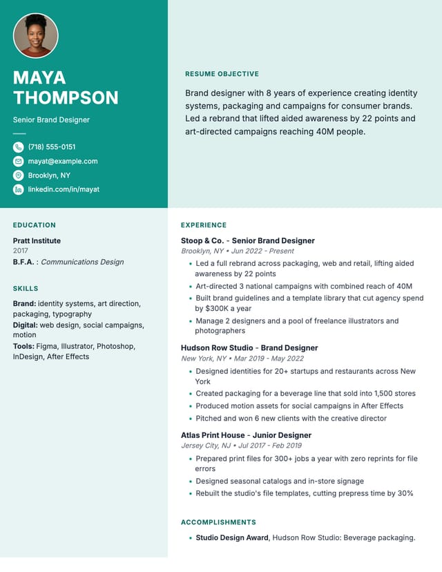 Electric Lilac resume template preview Electric Lilac resume template preview