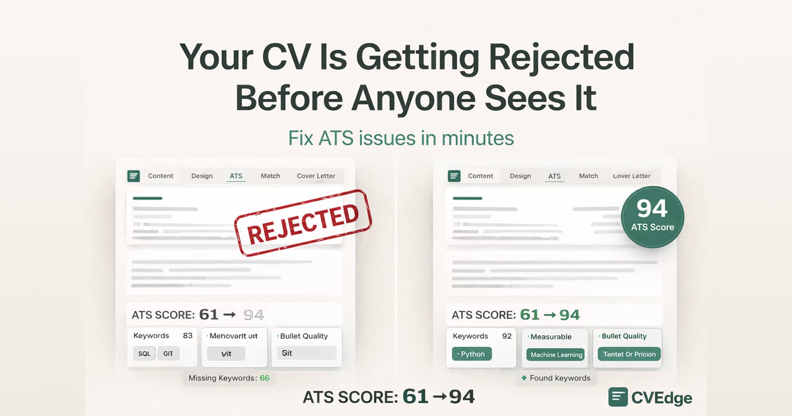 Your CV Is Failing Before a Human Sees It (Here’s Why) Your CV Is Failing Before a Human Sees It (Here’s Why)