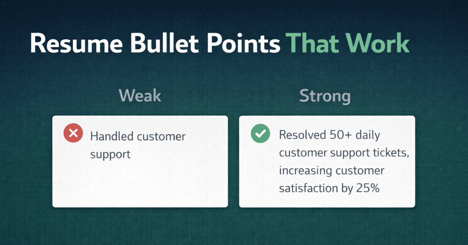 How to Write Resume Bullet Points That Show Impact (With Examples) How to Write Resume Bullet Points That Show Impact (With Examples)