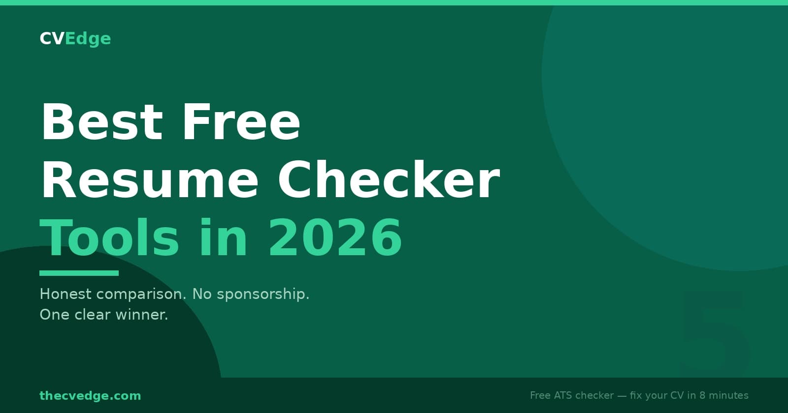 Best Free Resume Checker Tools in 2026 Best Free Resume Checker Tools in 2026