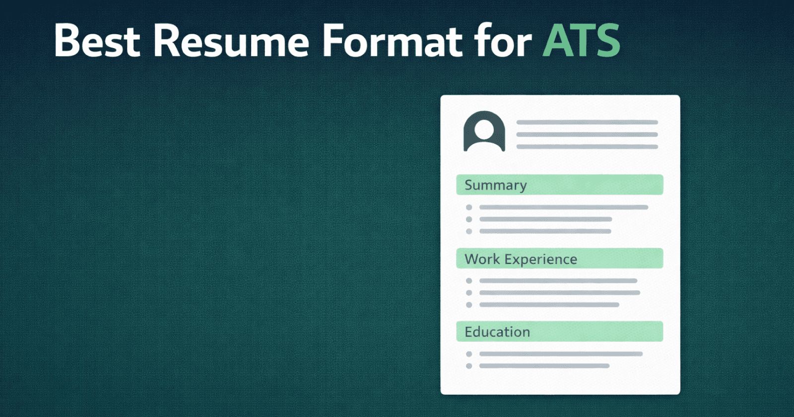 Best Resume Format for ATS: Templates That Actually Work Best Resume Format for ATS: Templates That Actually Work