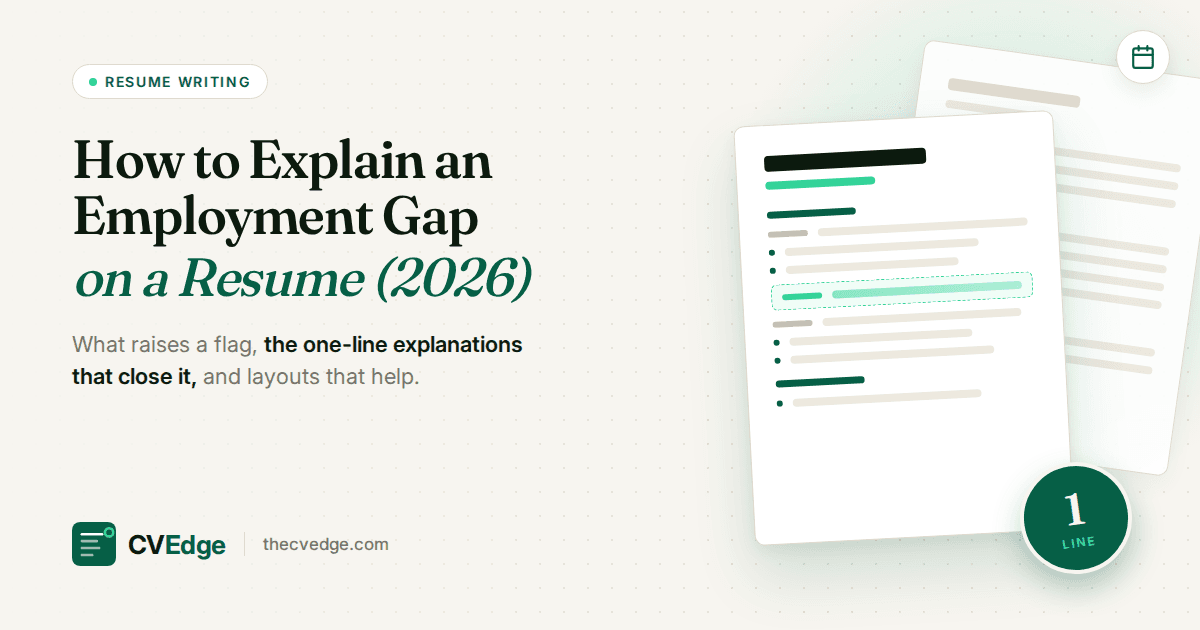 How to Explain an Employment Gap on a Resume (2026) How to Explain an Employment Gap on a Resume (2026)