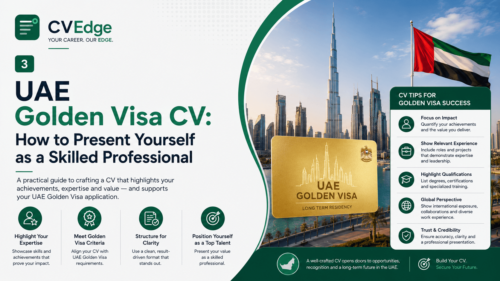 UAE Golden Visa CV: How to Present Yourself as a Skilled Professional UAE Golden Visa CV: How to Present Yourself as a Skilled Professional