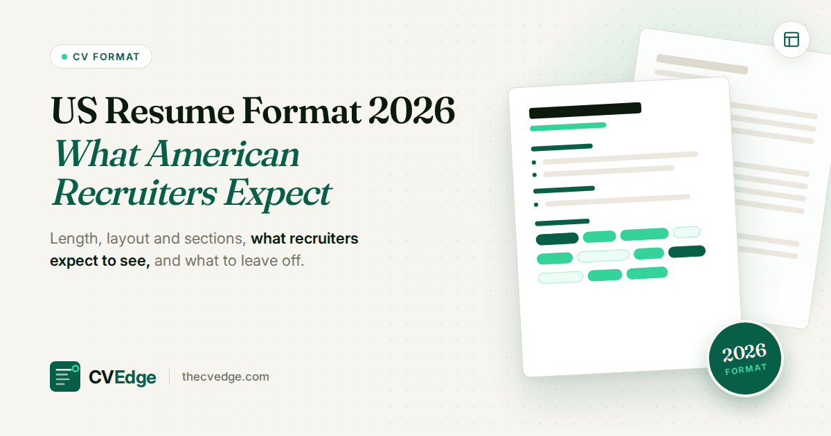 US Resume Format 2026: What American Recruiters Expect US Resume Format 2026: What American Recruiters Expect